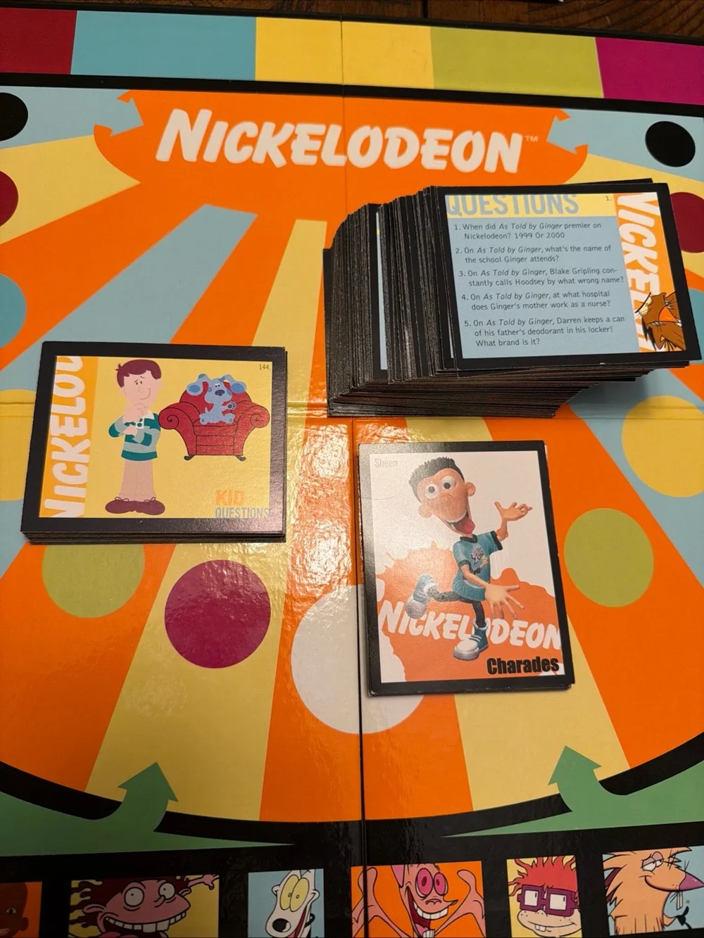 Nickelodeon Kids Trivia & Charades Game - Green and Orange
